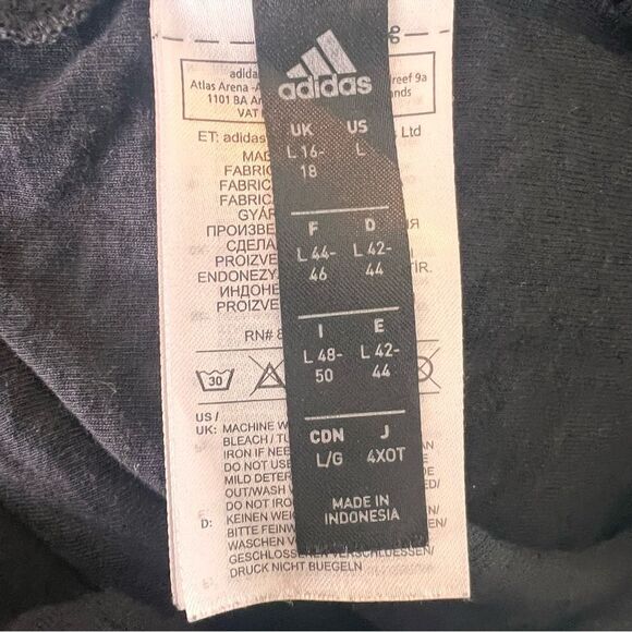 Adidas Squad Bomber Black Full Zip Jacket Women’s Large Climalite Athletic - Picture 8 of 15